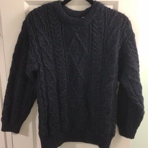 NWT Navy blue, cable knit sweater
